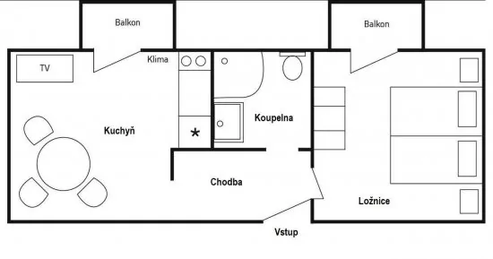 Apartmán Severní Dalmácie - Vodice DA 4187 N4