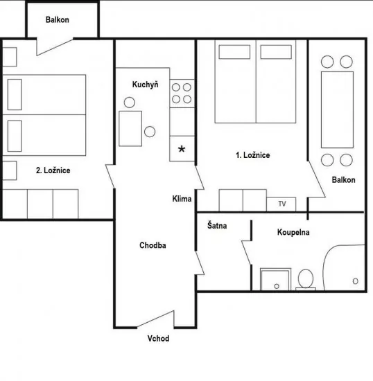 Apartmán Severní Dalmácie - Vodice DA 4187 N5