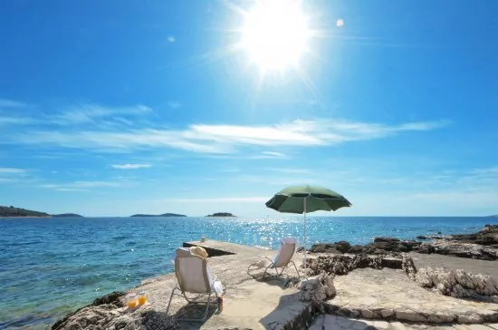 Objekt leží přímo u moře.