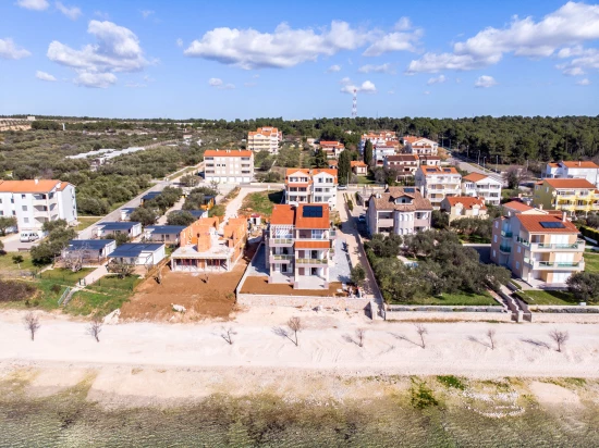 Umístění domu z leteckého pohledu.