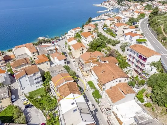 Umístění objektu z leteckého pohledu.