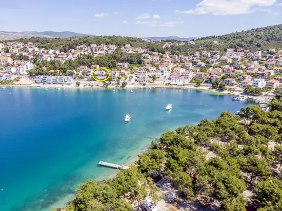 Trogir letecký pohled.