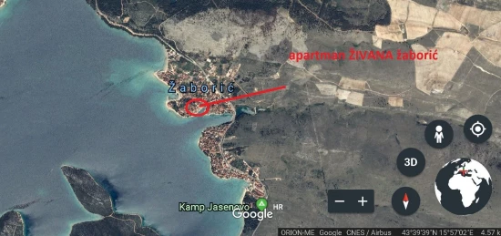 Apartmán Severní Dalmácie - Žaboric DA 3810 N2