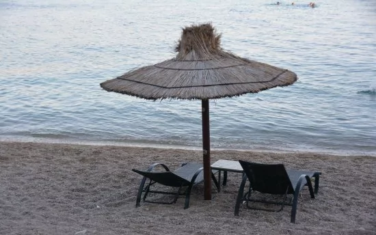 Pláž Orebić 1 km od objektu.