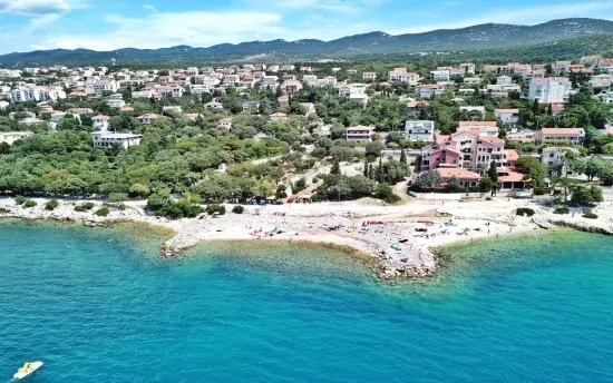 Novi Vinodolski - letecký pohled.