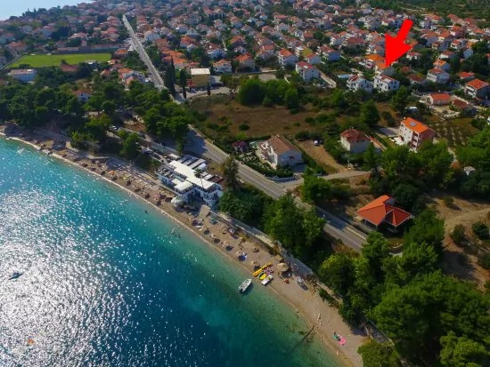 Umístění objektu z leteckého pohledu.