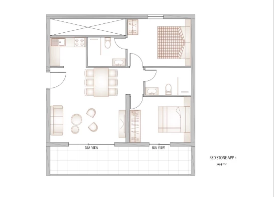Apartmán Ostrov Hvar - Sveta Nedjelja OS 9749 N1