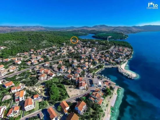 Umístění domu, na leteckém pohledu.