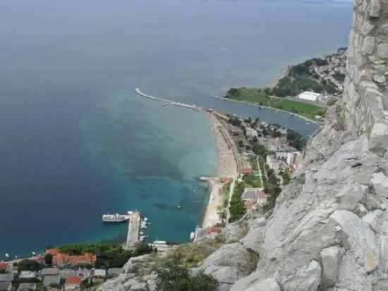Letecký pohled - Omiš