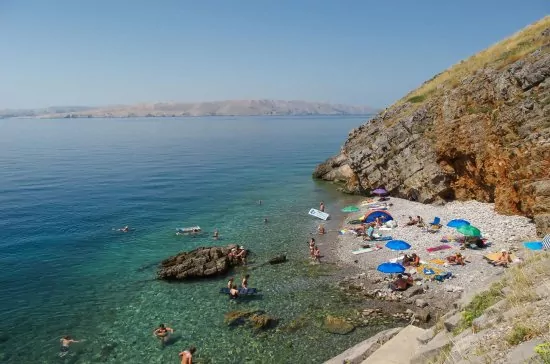 Senj - moře a pláž.