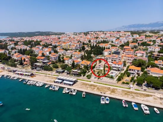 Umístění objektu z leteckého pohledu.