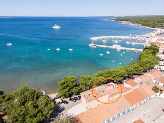 Umístění objektu z leteckého pohledu.