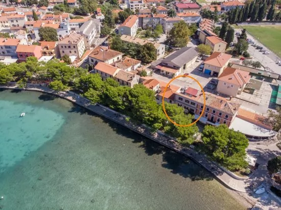 Umístění objektu z leteckého pohledu.