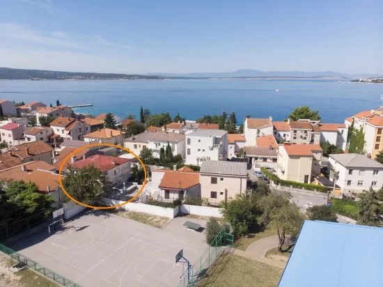 Umístění objektu z leteckého pohledu.