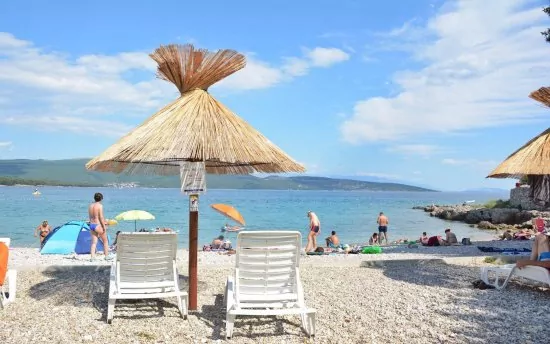 Oblázková pláž do 800 m od objeku.