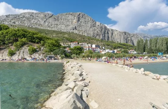 Pláž v městě Duće.