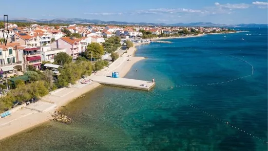 Umístění objektu z leteckého pohledu.