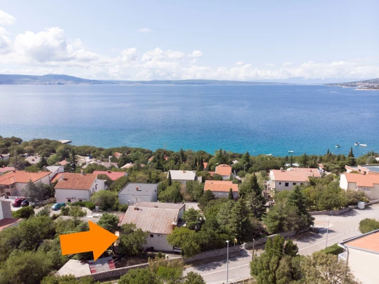 Umístění objektu z leteckého pohledu.