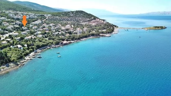 Umístění objektu z leteckého pohledu.