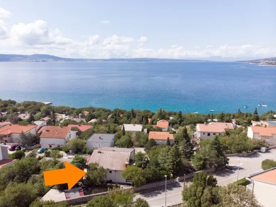 Umístění objektu z leteckého pohledu.