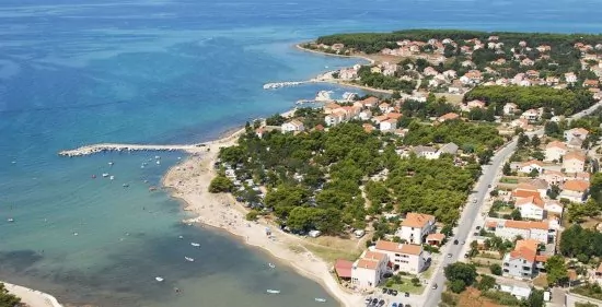 Městečko Privlaka v blízkosti Zadaru.