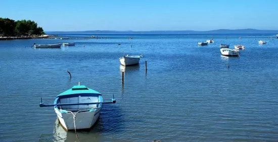 Městečko Privlaka v blízkosti Zadaru.