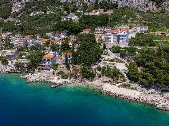 Umístění objektu z leteckého pohledu.