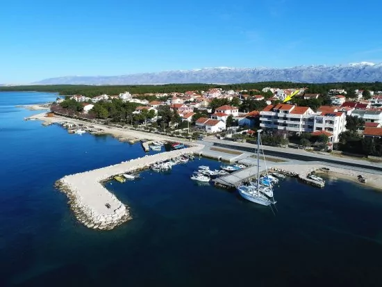 Umístění objektu z leteckého pohledu.