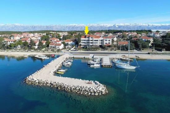 Umístění objektu z leteckého pohledu.