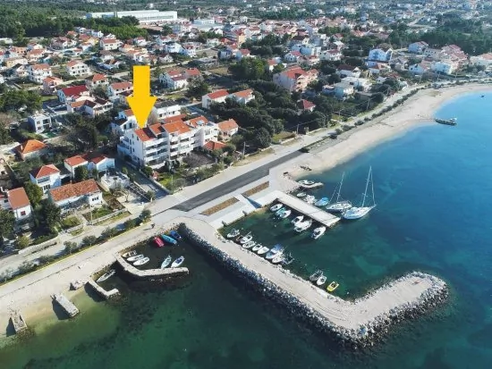 Umístění objektu z leteckého pohledu.