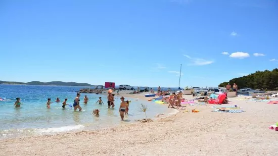 Drage- oblázková pláž.