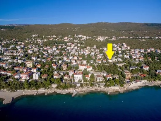 Umístění objektu z leteckého pohledu.