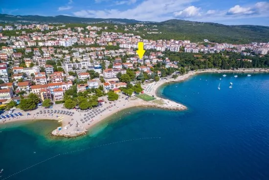 Umístění objektu z leteckého pohledu.