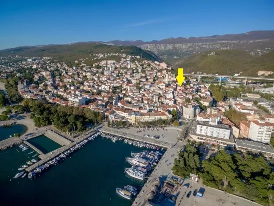 Umístění objektu z leteckého pohledu.