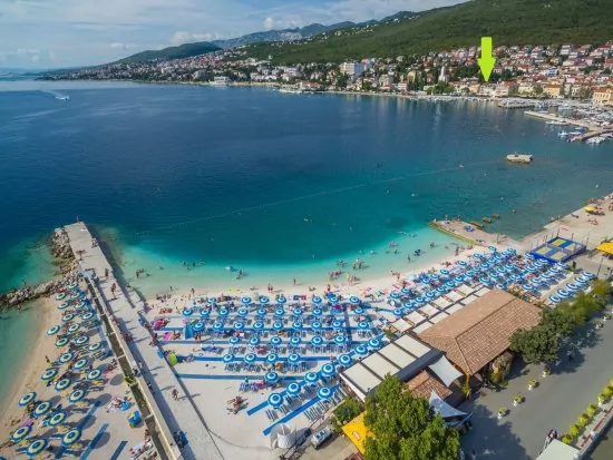 Umístění objektu z leteckého pohledu.