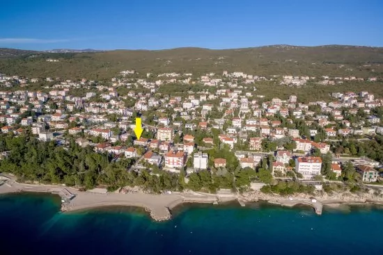 Umístění objektu z leteckého pohledu.