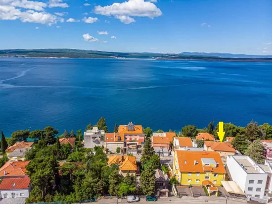 Umístění objektu z leteckého pohledu.