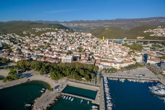 Umístění objektu z leteckého pohledu.