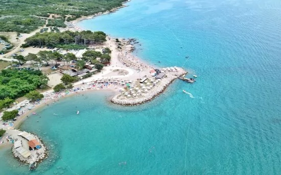 Punat - letecký pohled.