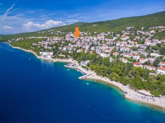 Umístění objektu z leteckého pohledu.