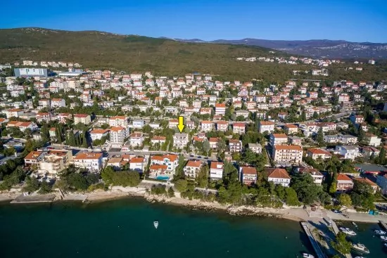 Umístění objektu z leteckého pohledu.