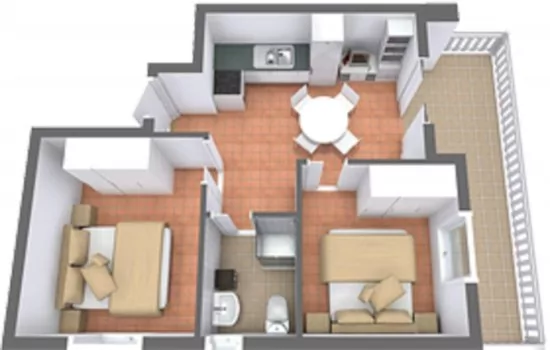 Apartmán Severní Dalmácie - Srima (Vodice) DA 4151 N3