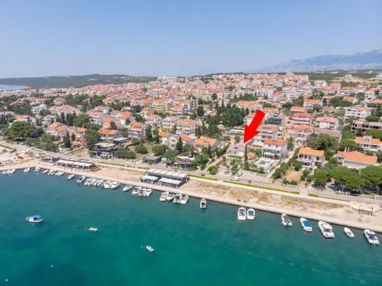 Umístění objektu z leteckého pohledu.