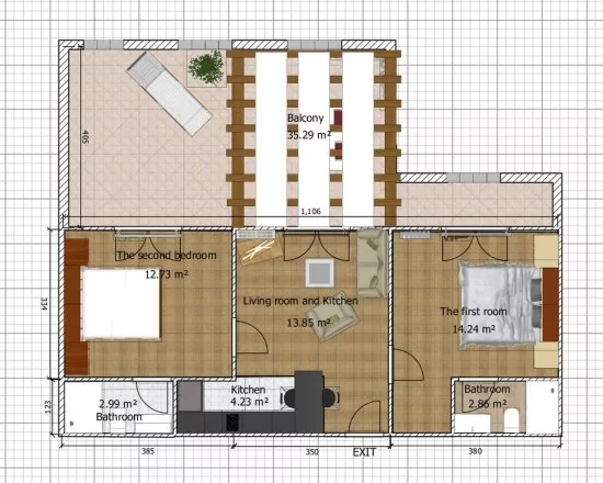 Apartmán Severní Dalmácie - Vodice DA 4153 N4