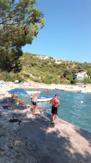 Kanica - oblázková pláž.