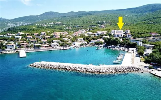 Umístění objektu z leteckého pohledu.