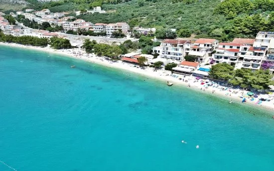 Tučepi letecký pohled.