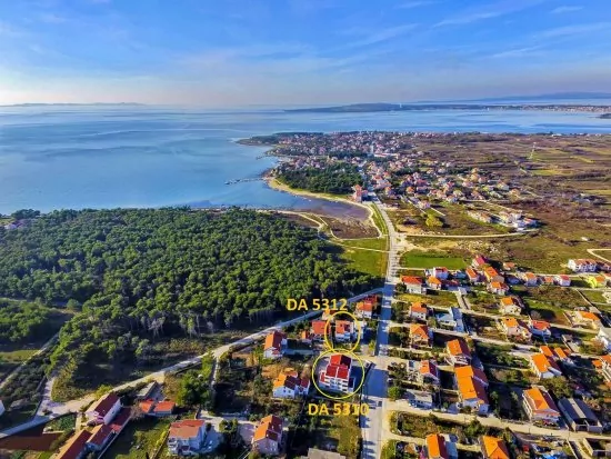 Umístění objektu z leteckého pohledu.