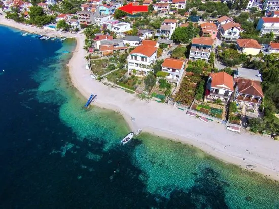 Umístění objektu z leteckého pohledu.