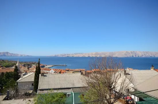 Výhled na moře z apartmánu N2.